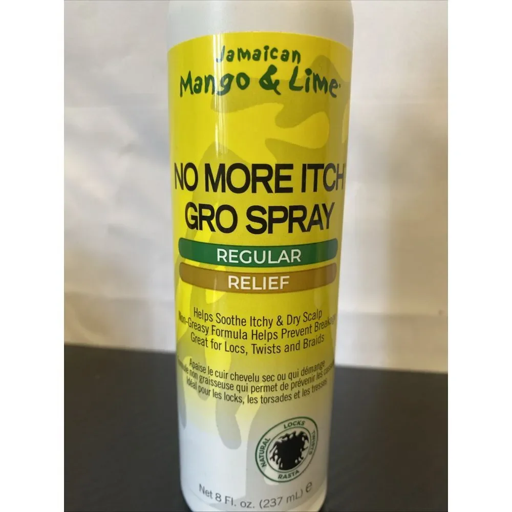 Jamaican Mango & Lime‎ No More Itch Gro Spray Rasta Locks & Twist 8oz